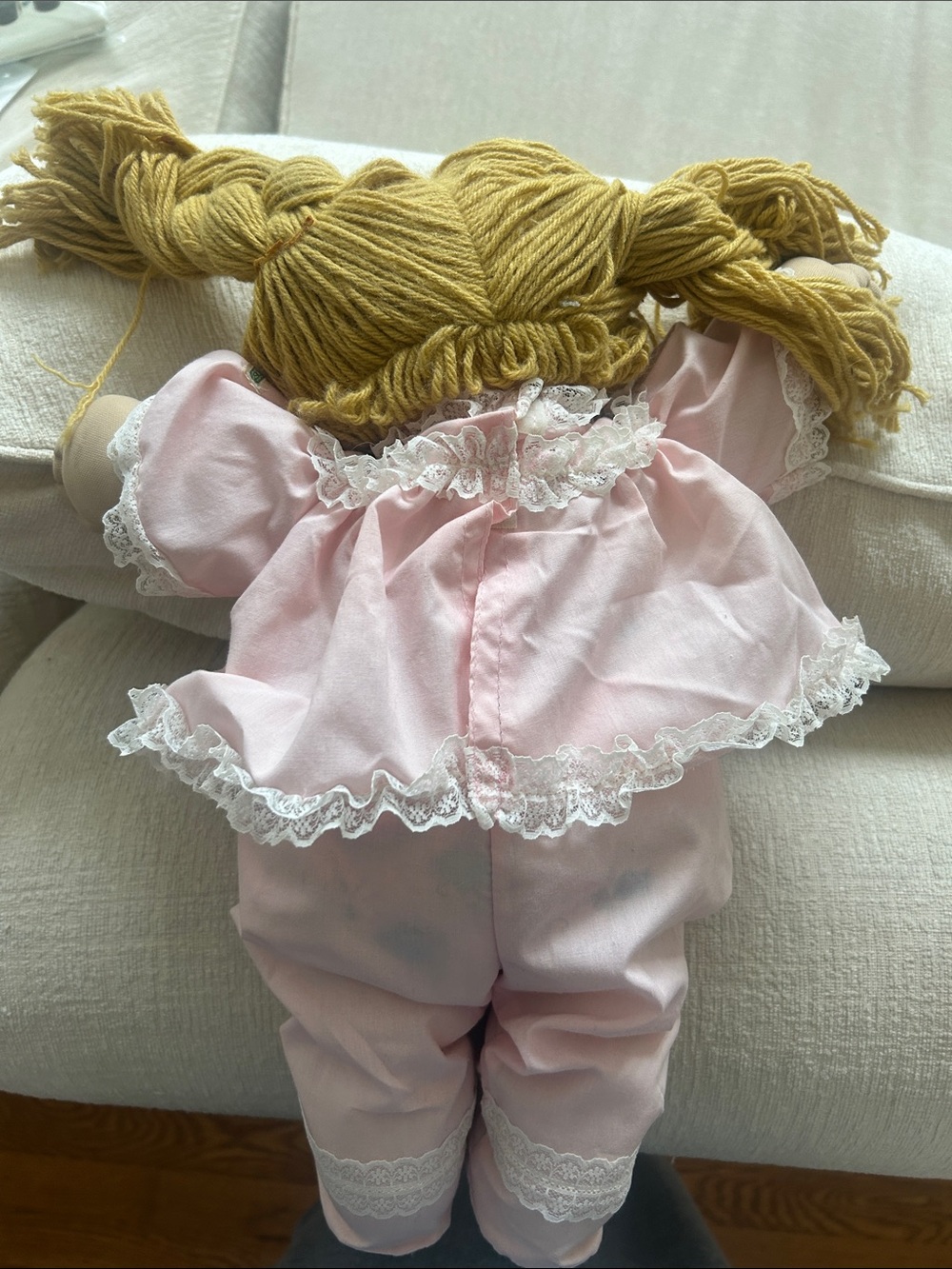 Cabbage Patch kid Girl Doll in Pink Dress with Blonde Hair - Picture 2 of 3